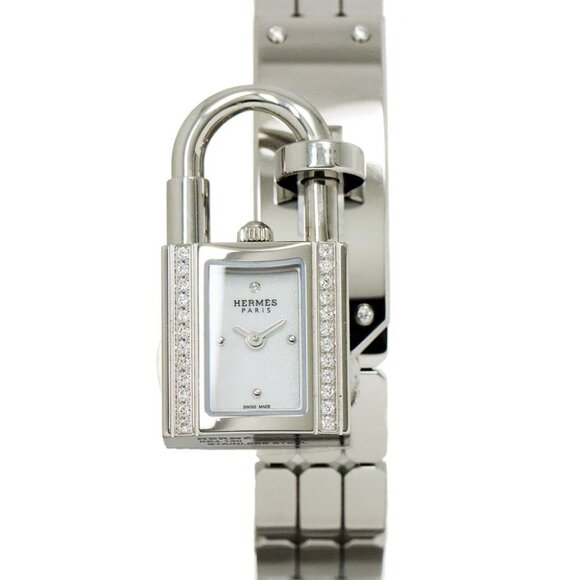 HERMES Kelly Watches KE4.130 Quartz White Dial Cadena Ladies Watch 90289731 - Picture 1 of 7